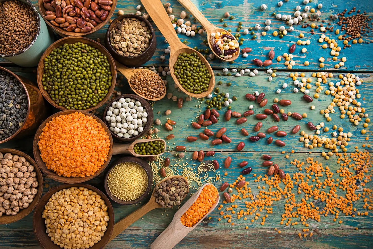 High-protein Indian pulses and lentils graded for export