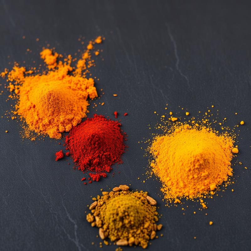Stone-ground Indian spice powders in vibrant retail packaging